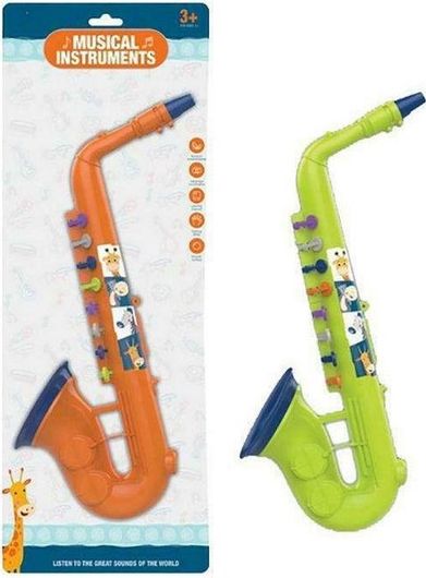 Πνευστό Μουσικό Παιχνίδι Σαξόφωνο ToyMarkt Τυχαία Επιλογή Χρώματος για 3+ Ετών