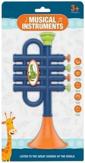 Μουσικό Παιχνίδι ToyMarkt Τρομπέτα Τυχαία Επιλογή Χρώματος για 3+ Ετών