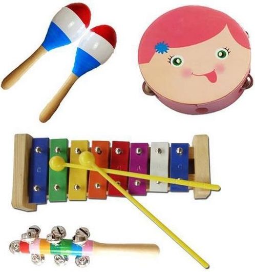 Παιδικά Μουσικά Παιχνίδια Νext Ξύλινα σε Θήκη για 3+ Ετών