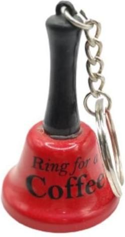Μπρελόκ Καμπάνα Ring For A Coffee Κόκκινo