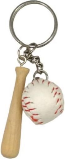 Μπρελόκ με Ξύλινο Ρόπαλο & Μπάλα Μπέιζμπολ