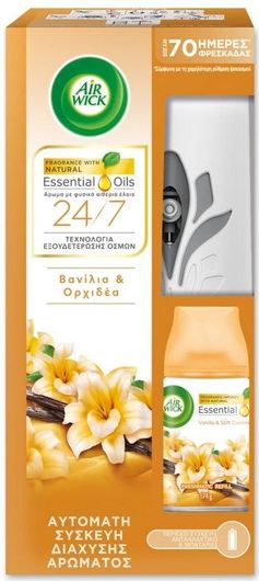 Συσκευή Αυτόματου Ψεκασμού Airwick Freshmatic Vanilla & Orchid 250ml