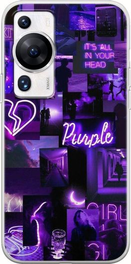 Θήκη Κινητού Back Cover για Huawei P60 Pro - Flexible TPU - Aesthetic Purple