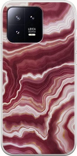 Θήκη Κινητού Back Cover για Xiaomi 13 - Flexible TPU - Agate Stone - Red