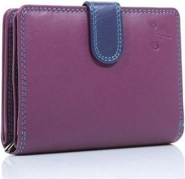 Γυναικείο Πορτοφόλι Kion 9949-POLE-07 Δερμάτινο με Clip & Φερμουάρ Μοβ
