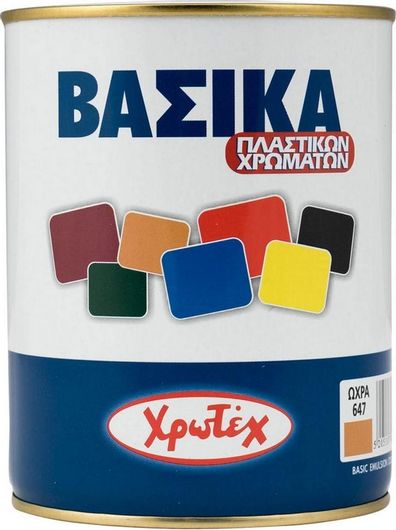 Πλαστικό Χρώμα Χρωτέχ Βασικό Ακρυλικό για Εξωτερική Χρήση 623 375ml