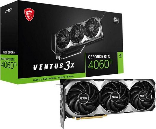Κάρτα Γραφικών MSI GeForce RTX 4060 Ti 16GB GDDR6 Ventus 3X OC