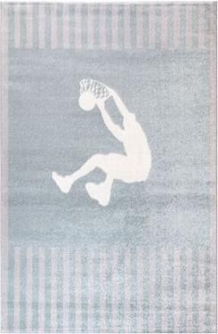 Παιδικό Χαλί Ezzo Slam Dunk 8615AX6 160x230cm Γαλάζιο