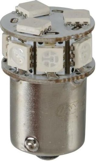 Λάμπες Αυτοκινήτου Lampa P21W 24/32V Ba15S 50Lm 10xsmdx1Chip Led Can Bus Blister​ 1τμχ Κόκκινο