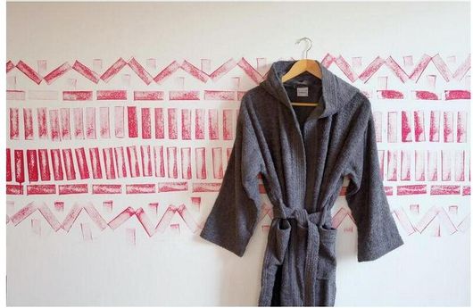 Μπουρνούζι Melinen Home Ενηλίκων Liberty με Κουκούλα Πετσετέ Small Liberty Dark Grey