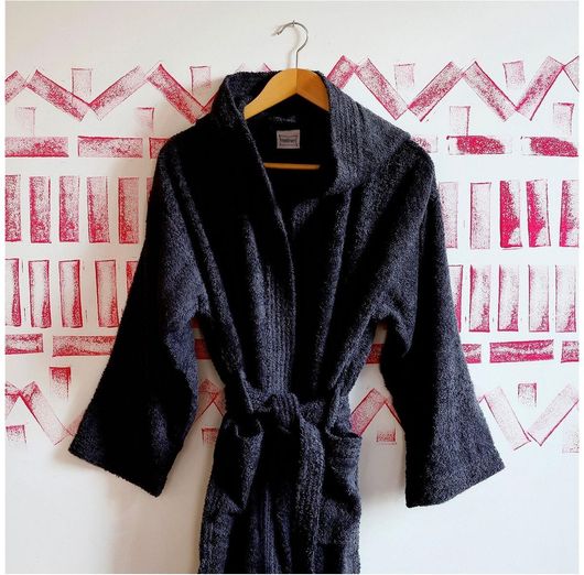 Μπουρνούζι Melinen Home Ενηλίκων Liberty Black Small