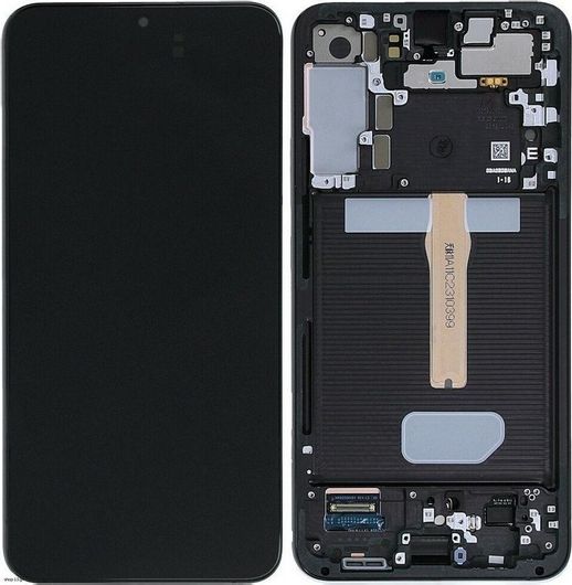 Οθόνη Κινητού με Μηχανισμό Αφής & Πλαίσιο Samsung Service Pack για Galaxy S22 Plus Μαύρο