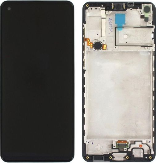 Οθόνη Κινητού με Μηχανισμό Αφής Samsung Service Pack για Galaxy A21s Μαύρο