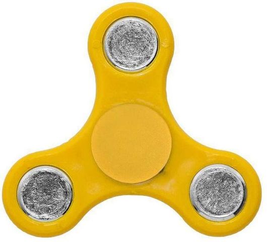 Fidget Spinner 1 Minute Anti Stress Πλαστικό Κίτρινο