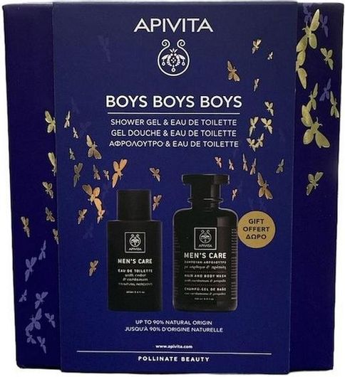Ανδρικό Σετ Περιποίησης Apivita Promo Boys Boys Boys 2τμχ