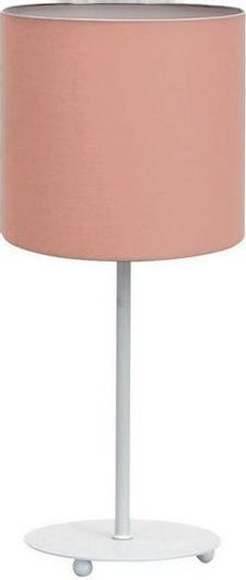 Πορτατίφ VK Lighting VK/03215/112 39.5cm 1xΕ27 42W Λευκό/Ροζ