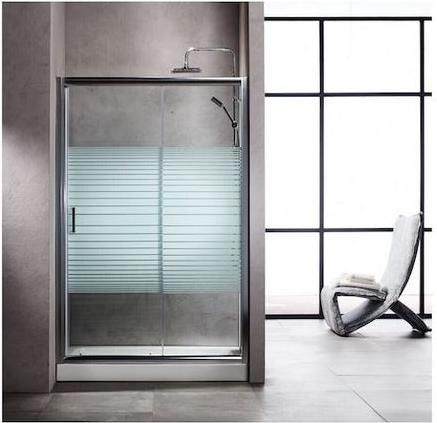 Διαχωριστικό Ντουζιέρας Tema New 2-Panel Sliding Entry Door Serigrafato με Συρόμενη Πόρτα 100-103x180cm