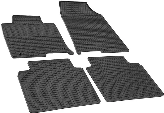 Πατάκια Αυτοκινήτου για KIA Optima IV Μπροστινά & Πίσω Λάστιχο Σετ 4τμχ Μαύρο