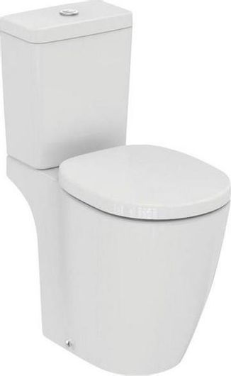 Λεκάνη Τουαλέτας Ideal Standard Connect Freedom Raised Δαπέδου με Καζανάκι με Κάλυμμα Soft Close Λευκό