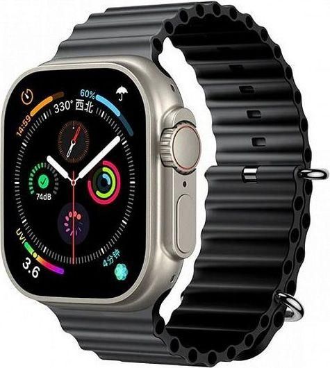 Smartwatch 8 Ultra 1.8" Silicone Strap Black
