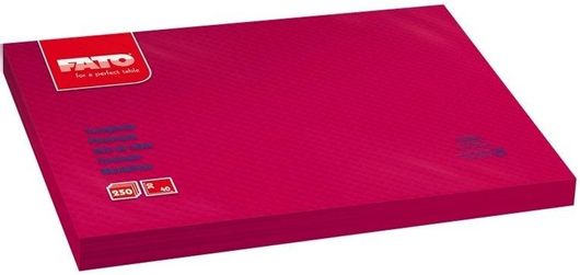 Σουπλά μιας Χρήσης Fato 86012100 Χάρτινα Σετ 250τμχ 30x40cm Μπορντό