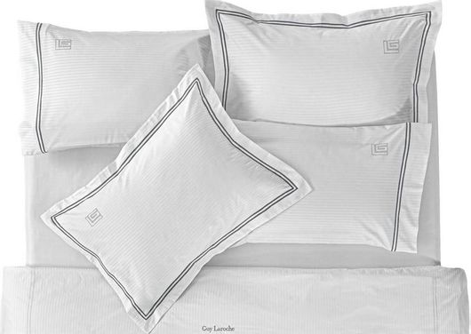 Σετ Μαξιλαροθήκες Guy Laroche Nice Oxford 52x72cm Ανθρακί