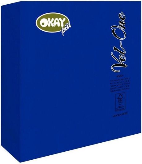 Χαρτοπετσέτες R.45791 40x40cm 60τμχ x 2 Συσκευασίες Μπλε