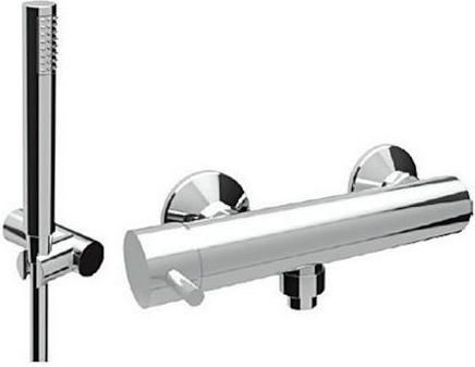 Σετ Μπαταρία Ντουζιέρας Teorema New Jabil Αναμεικτική Ασημί