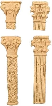 Κολώνα Διακοσμητική Ξύλινη 7.5x2.3cm 4τμχ