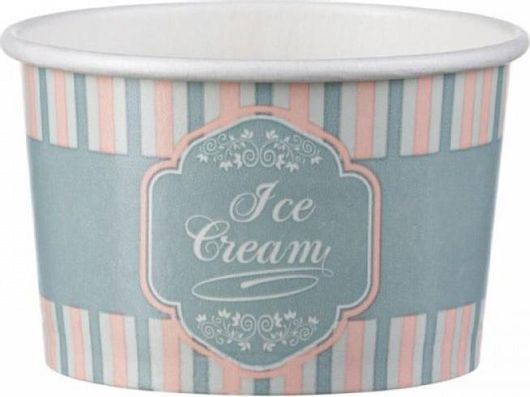Κύπελλο μιας Χρήσης 96.45016 Παγωτού Χάρτινο 120ml Πολύχρωμο 50τμχ