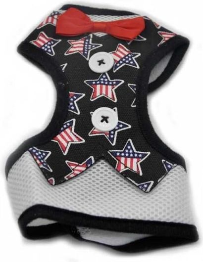 Σαμαράκι Σκύλου Κοστούμι με Σχέδιο Αστεράκια L Μαύρο