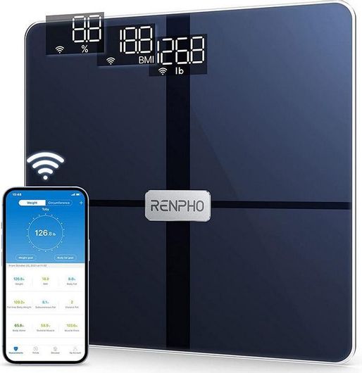 Renpho Smart Ζυγαριά με Λιπομετρητή σε Μαύρο χρώμα ES-WBE28
