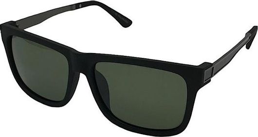 Ανδρικά Γυαλιά Ηλίου Τετράγωνα με Μαύρο Σκελετό & Γκρι Φακό