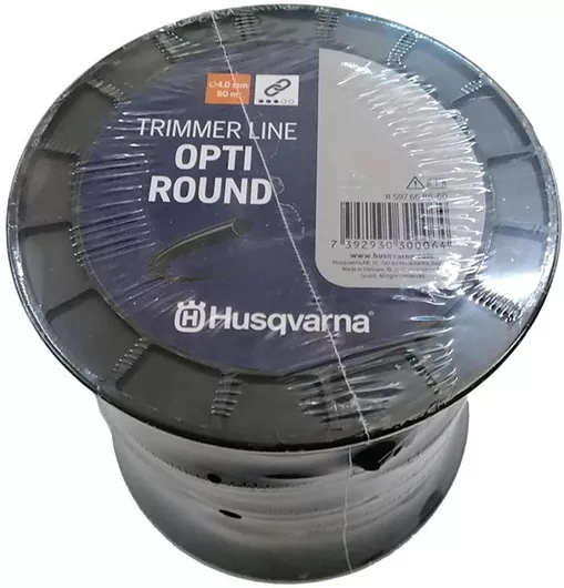 Μεσινέζα Στρόγγυλη Husqvarna 03597.6688.60 Opti Round 4mm x 80m
