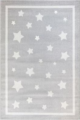 Παιδικό Χαλί Ezzo Αστέρια 133x190cm 11mm Γκρι