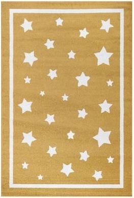 Παιδικό Χαλί Ezzo Αστέρια 133x190cm 11mm Yellow Κίτρινο