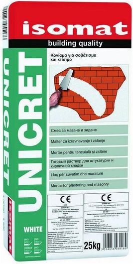 Κονίαμα Isomat Unicret Λευκό 25kg