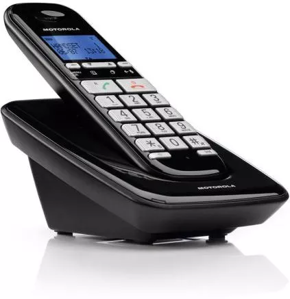 Motorola S3001 Ασύρματο Τηλέφωνο με Ελληνικό Μενού Μαύρο
