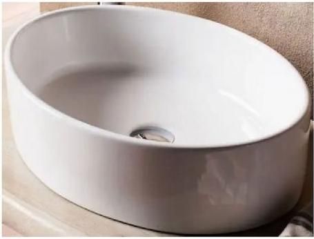 Νιπτήρας Tema Tempo Επικαθήμενος Πορσελάνης 51x36.5cm Λευκό