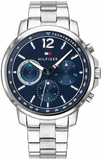 Ανδρικό Ρολόι Tommy Hilfiger 1791534 με Μεταλλικό Μπρασελέ Ασημί