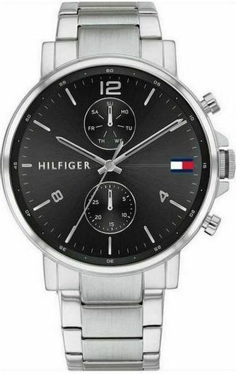 Ανδρικό Ρολόι Tommy Hilfiger 1710413 με Μεταλλικό Μπρασελέ Ασημί