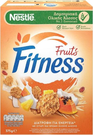 Δημητριακά Nestle Fitness & Fruits Ολικής Άλεσης 375gr