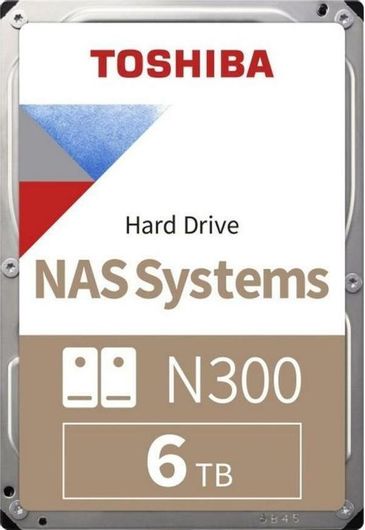 HDD Σκληρός Δίσκος Toshiba N300 6TB 3.5" SATA III 7200rpm με 128MB Cache για NAS Bulk