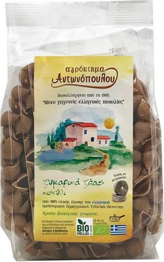 Κοχύλια Αγρόκτημα Αντωνόπουλου Ζέας Ολικής Άλεσης Βιολογικά 400gr