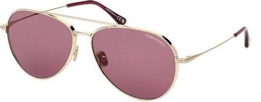Γυναικεία Γυαλιά Ηλίου Tom Ford FT0996 32Y με Χρυσό Μεταλλικό Σκελετό & Ροζ Φακό