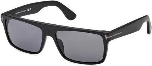 Ανδρικά Γυαλιά Ηλίου Tom Ford FT0999-N 02D με Μαύρο Κοκάλλινο Σκελετό & Γκρι Φακό