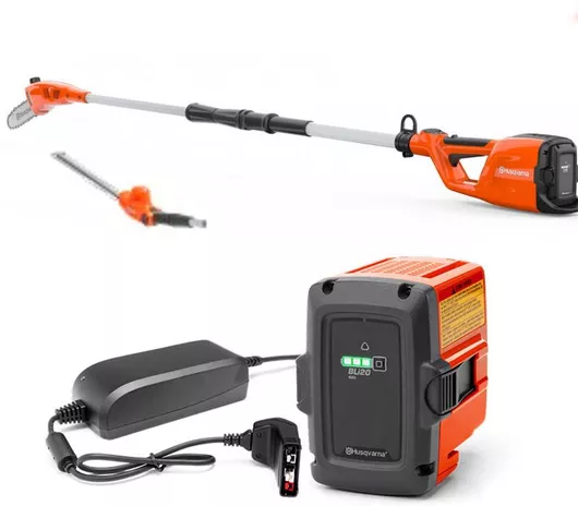 Σετ Κονταροαλυσοπρίονο & Κονταροψάλίδο Μπορντούρας Husqvarna 029705159-06 με Μπαταρία & Φορτιστή 120iTK4-PH