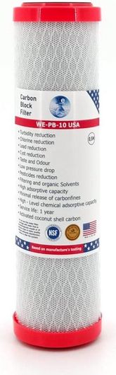 Ανταλλακτικό Φίλτρο Νερού Water Evolution WE-PB-10 USA  από Ενεργό Άνθρακα 0.5 μm Συμβατό με Συσκευές 10’’