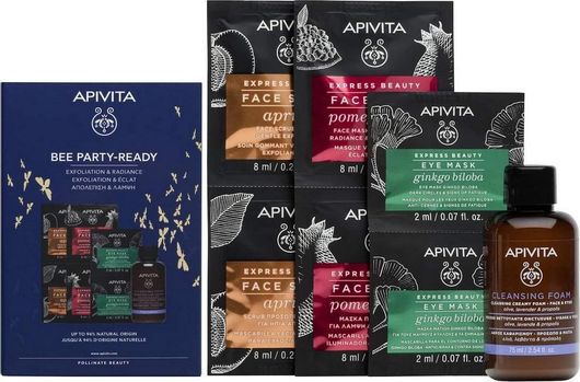 Apivita Bee Party-Ready Σετ Περιποίησης για Καθαρισμό Προσώπου 4τμχ