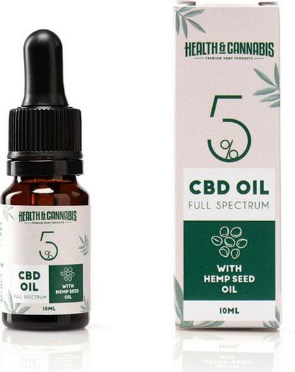 Έλαιο Κάνναβης Health & Cannabis 5% Full Spectrum 500mg από Σπόρους Κάνναβης 10ml